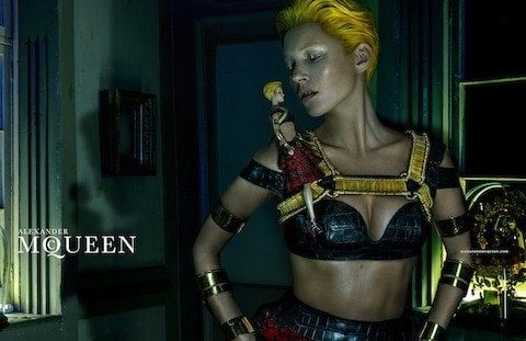Kate-Moss-by-Steven-Klein for Alexnader McQueen, first look, FashionBite